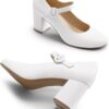 DREAM PAIRS Women's Mary Jane Heels Close Toe Dress Pumps Comfortable Office Work Dress Shoes for Women DWUMPU2528 - Image 4